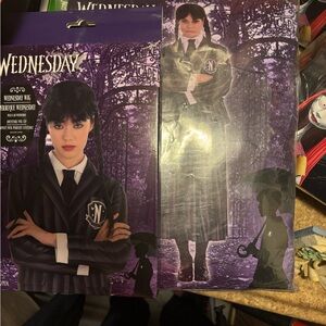 Wednesday Addams Costume with Wig